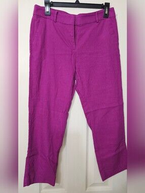 LOFT Riviera Slim Pants in Fuchsia